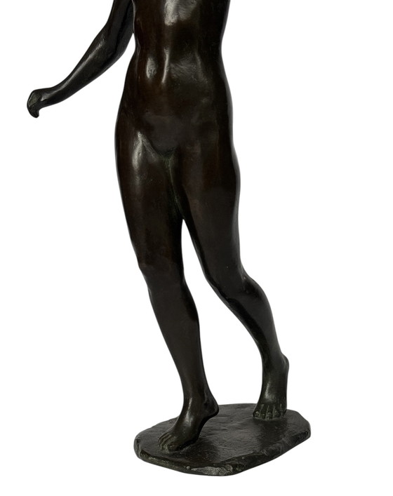 Image 1 of Magnificent Rare Art Nouveau Bronze Circa 1900, Nude Woman