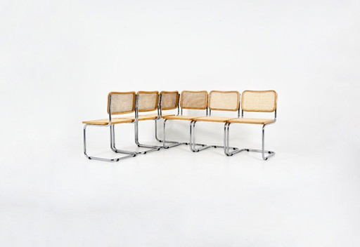 Dining Chairs Style B32 by Marcel Breuer, Set of 6