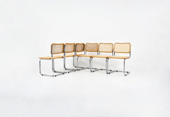Image 1 of Dining Chairs Style B32 by Marcel Breuer, Set of 6
