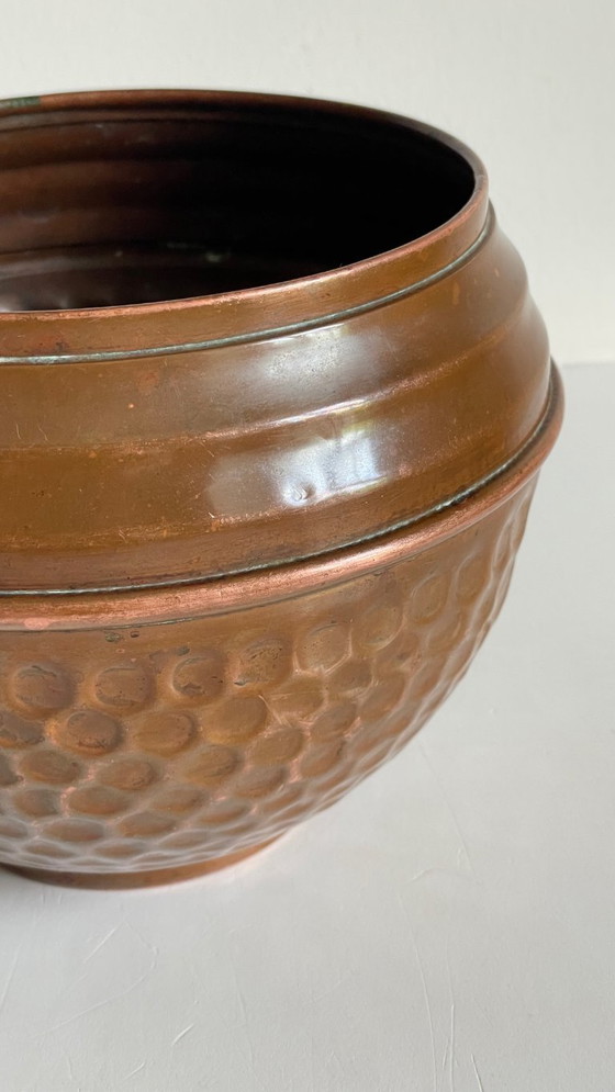Image 1 of VILLEDIEU Vaso per piante vintage in rame