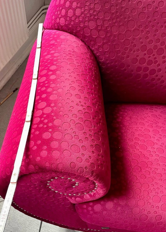 Image 1 of Original BRETZ Gaudí Sofa & Stool Set – Pink Velvet/Velour – Excellent Condition!