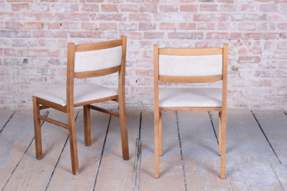 Set van vier originele eetkamerstoelen uit het midden van de 20e eeuw, beukenhout, Tsjechië, jaren 60. (photo 11 of 26)