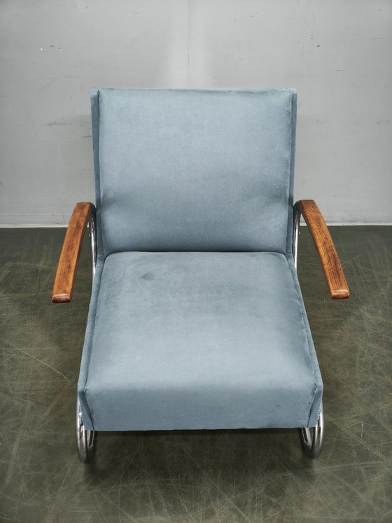 Image 1 of Fauteuil cantilever Bauhaus des années 1930, style Thonet S 411, attribué à Kovona