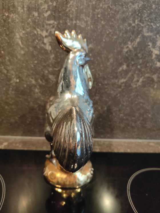 Image 1 of Poulet en céramique d'Ugo Zaccagnini signé particulièrement fin