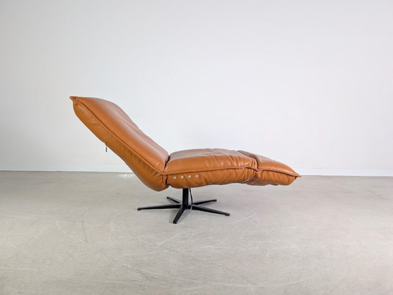 Image 1 of 2x Koinor Epos Free Motion armchairs, cognac brown leather, design