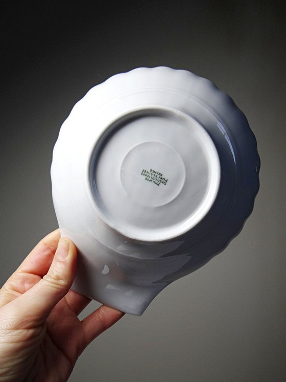 Image 1 of Suite de 6 coupelles coquilles en porcelaine de Limoges Philippe Deshoulières