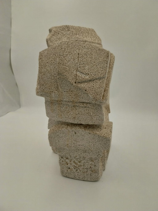 1x 1970s Sandstone Sculpture by Casa Padding 39cm High – beeldhouwkunst (photo 2 of 9)