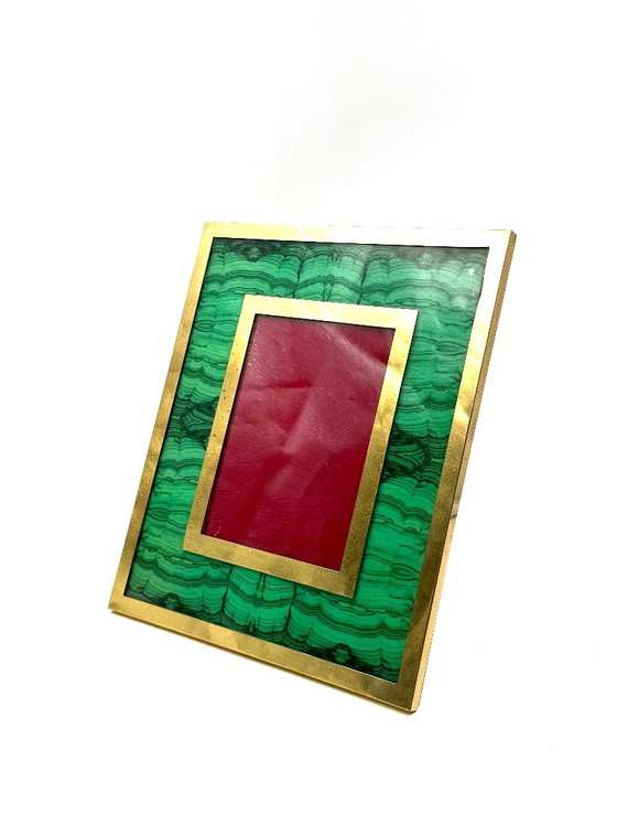 Cornice in finto malachite Mid-century, Italia anni '70 – Cornici, Ottone (photo 10 of 11)