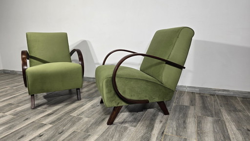 Set of Lounge Chairs by Jindrich Halabala