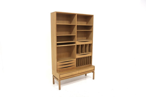 Scandinavian oak bookcase "MTP", Marian Grabinski, IKEA, Sweden, 196