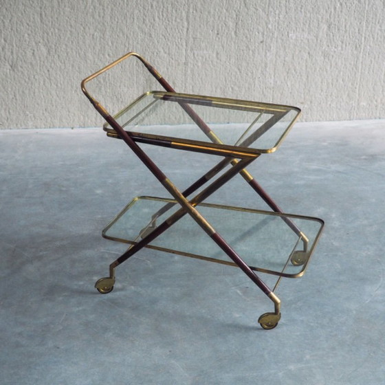 1950s Italian Bar Trolley, Attributed to Cesare Lacca – Bar carts, Wood (photo 18 of 19)
