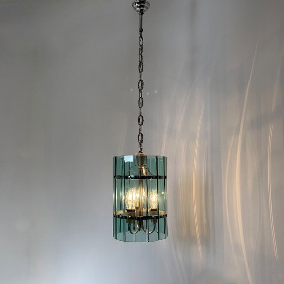 Image 1 of Mid-century Veca glass pendant lamp , 1970s , Italy