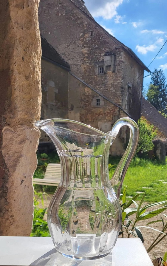 Brocca in cristallo Saint Louis, modello Cerdagne. – Bicchieri e caraffe, Crystal, Glass, Art Deco (photo 3 of 9)