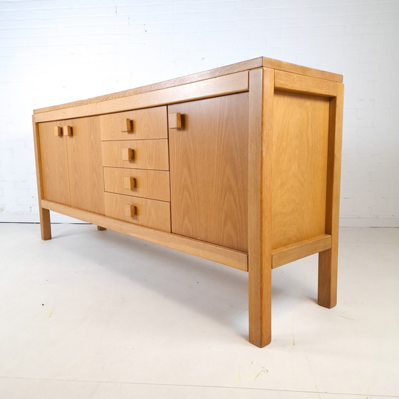 Image 1 of Vintage brutalist sideboard 1970s oak wood