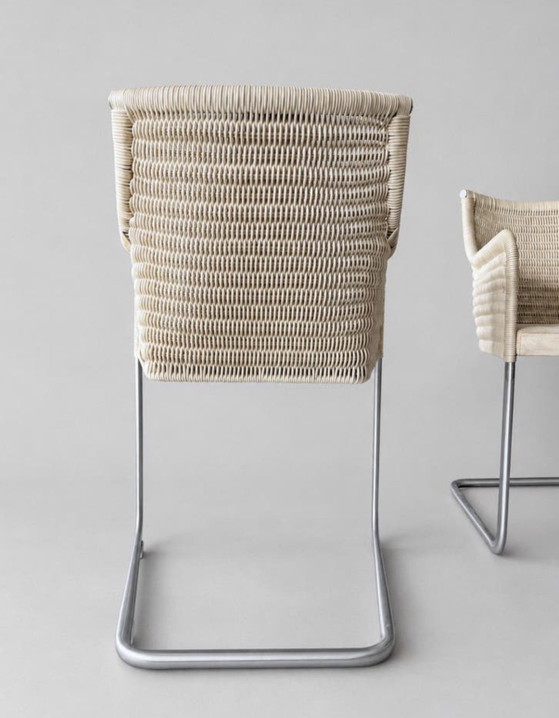 Image 1 of 2 Vintage Tecta D43 stoelen – William Dunkel - Beige Suede