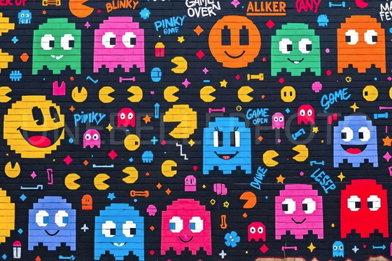 Image 1 of Photo printed on plexiglass / Pac-Man / Limited edition / Pop art