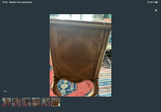 French Style Nightstand – Side tables, Marble, Metal (photo 5 of 6)