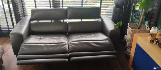 Image 1 of Divano elettrico in pelle a 2,5 posti
