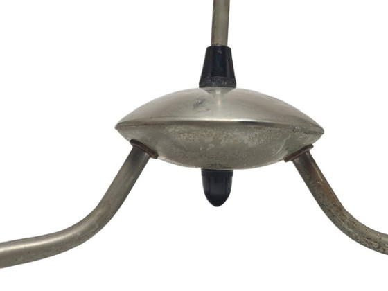 Art Deco Style Chandelier, Poland, 1960s – Glass, Metal (photo 5 of 14)