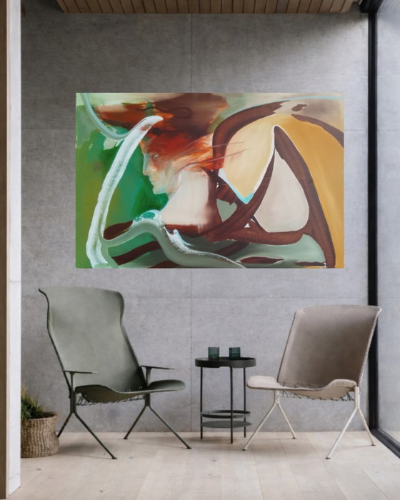 Acrylic painting #hermes 150x100cm – joart, Paintings & Drawings, Canvas (photo 12 of 15)