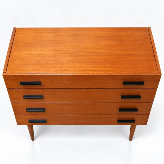Vintage ladekast – houten commode met 4 laden uit de jaren ’60 – Ladekasten, Wood (photo 3 of 5)
