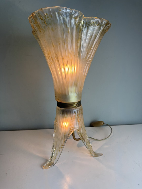 Murano Glass Sil Lux Milano Table Lamp - Beautiful Design – Brass (photo 3 of 15)