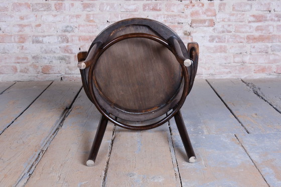 Gerestaureerde art-deco stoel, beukenhout, herleefd Pools, Tsjechisch, jaren 1920 – Fauteuils, Wood (photo 8 of 13)