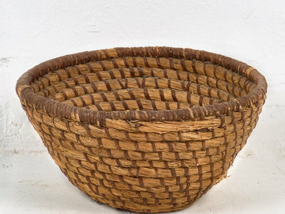 Panier en osier ancien (c.1930) #11 – Objets déco, Wicker (photo 2 of 15)
