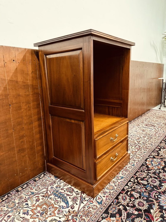 Armario de oficina inglés clásico – Muebles TV, Madera, Latón (photo 2 of 10)