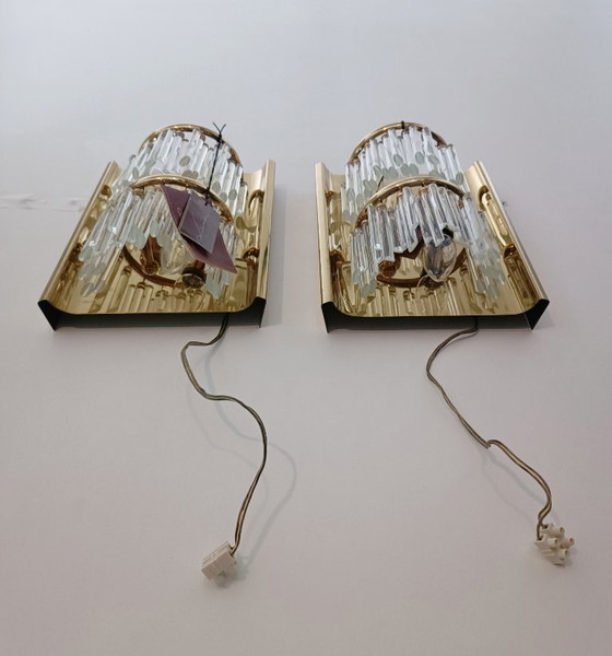 Image 1 of Paar Wandleuchten von Lumica aus den 1970er Jahren