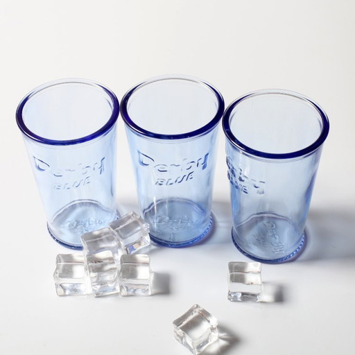 Set aus 3 Vintage-Derby-Brillen in Hellblau / Rastal / Italien / 2001