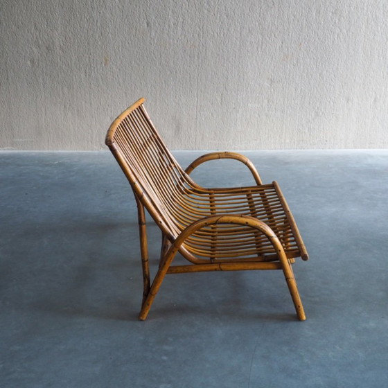 Mid-Century Rattan & Bamboo Two-Seater Lounge Sofa – 2 seaters (photo 9 of 18)