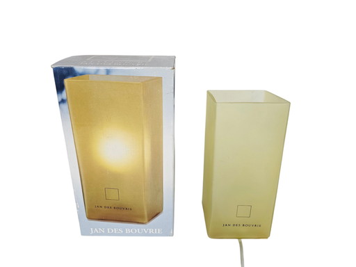 Dutch design - Icecubic lamp - Boxford Holland - Jan des Bouvrie - table lamp - glass - 90's