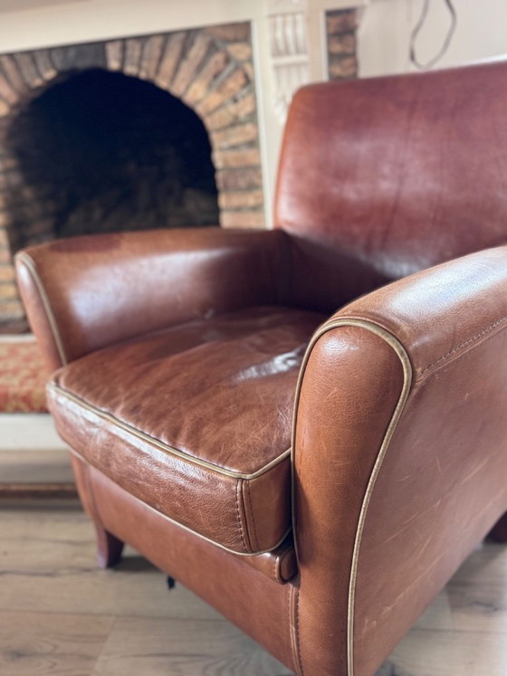 Image 1 of Poltrona in pelle Baxter originale – design italiano 🔥