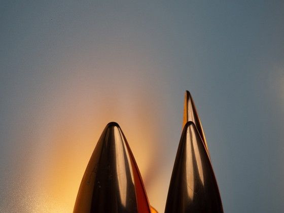 Image 1 of Coppia di 2 lampade vintage danesi Kastor di Jo Hammerborg, Fog og Morup, anni '60