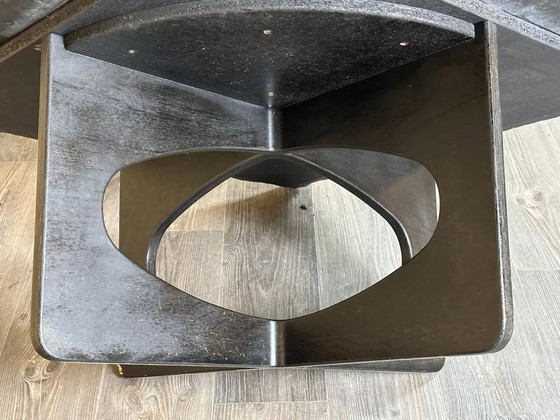 Image 1 of 60er 70er Jahre Brutalistischer Couchtisch Beistelltisch Schieferplatte Design