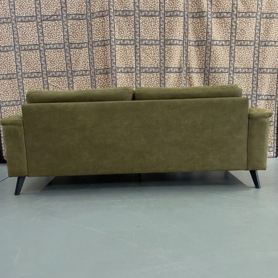 Image 1 of Leather 3-seater sofa