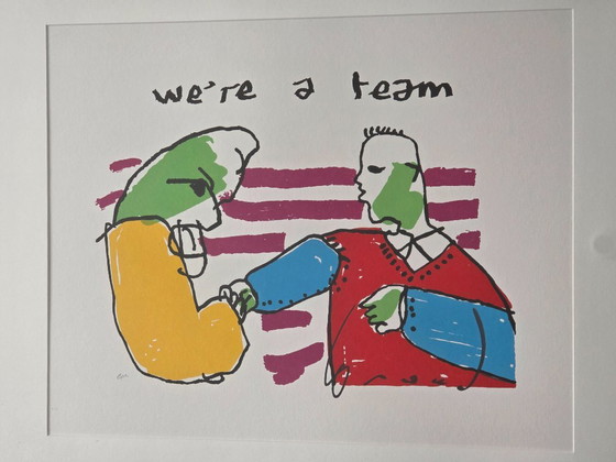 Image 1 of Herman Brood - We're a Team - E.A - Handsigned