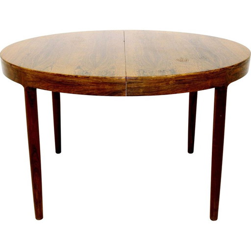Mesa de comedor vintage de palisandro, Dinamarca, años 60