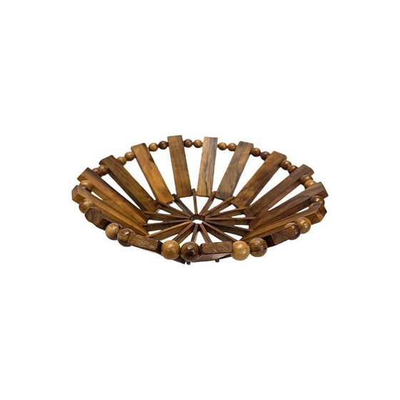 Image 1 of Coupe à fruits vintage en bois, design français, années 1970