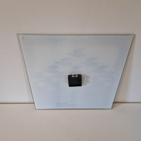 Image 1 of M.C. Escher wall clock air and water 1992/2000 design wall clock
