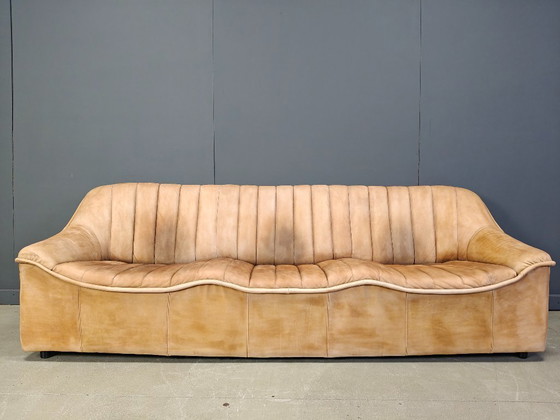 Image 1 of Ensemble de canapés en cuir vintage, années 1960