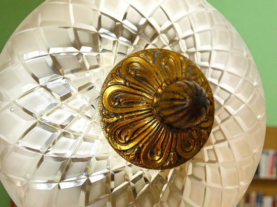 Image 1 of Verschnörkelte Glaseinbauleuchte im orientalischen Stil für Decke oder Wand