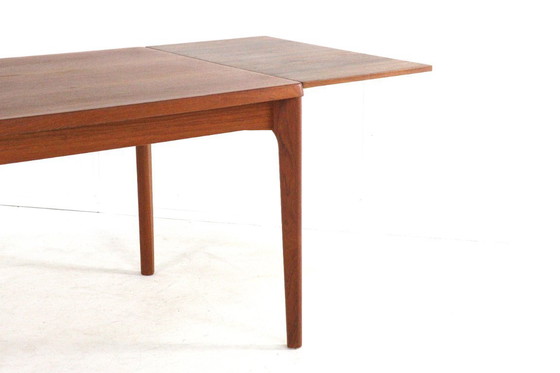 Image 1 of Henning Kjaernulf for Vejle rectangular extendable dining table Danish vintage