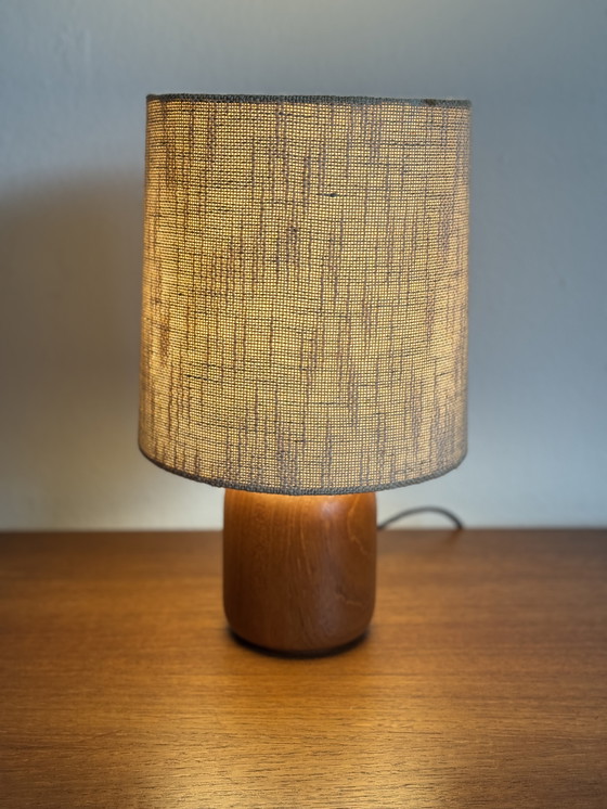 Image 1 of Lampada da tavolo vintage in teak di metà secolo, anni '60