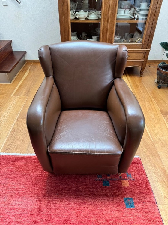 Image 1 of Leren vintage fauteuille