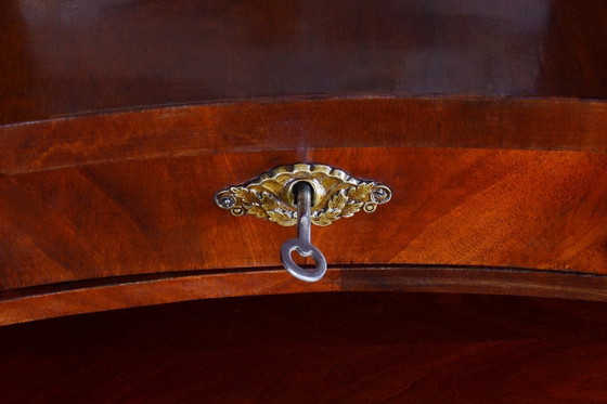 Miroir de coiffeuse Empire restauré, acajou, laiton, os, poli, France, XIXe siècle – Glass, Wood (photo 5 of 15)