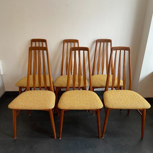 Ensemble de 6 chaises à repas vintage par Niels Kofoed