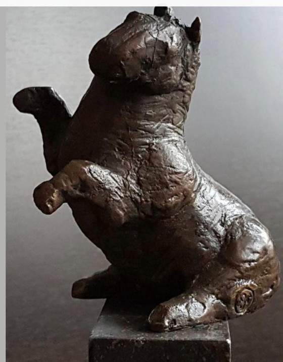 Image 1 of Kleine Bronzeskulptur eines Pferdes, Arthur Spronken?