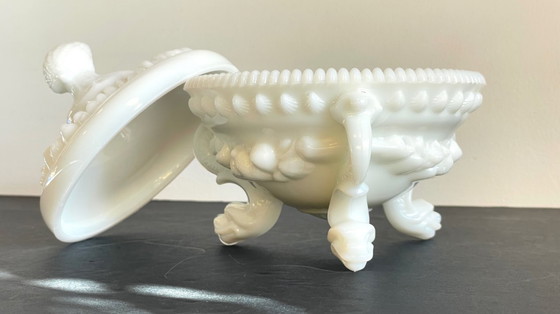 Image 1 of Vintage opaline glass candy dish